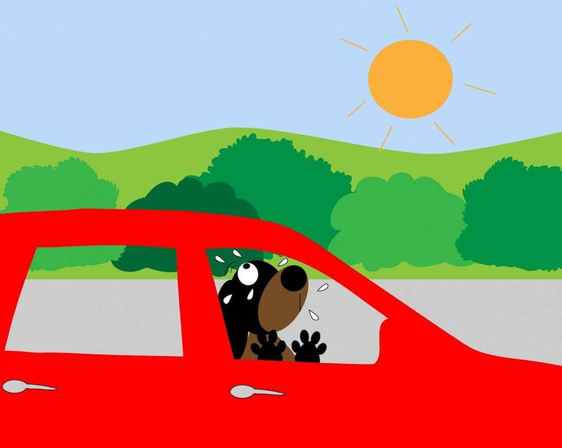 Life or Death Inside a Car - Car Temperature Pet Safety Chart - SpoiledDogDesigns.com