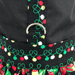 Christmas Print Ruffled Dog Cat Vest Harness - SpoiledDogDesigns.com