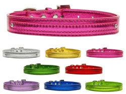 Customized Metallic Dog Cat Name Collar With Bling Letters - SpoiledDogDesigns.com