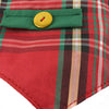 Red Plaid Dog Christmas Holiday Vest - SpoiledDogDesigns.com