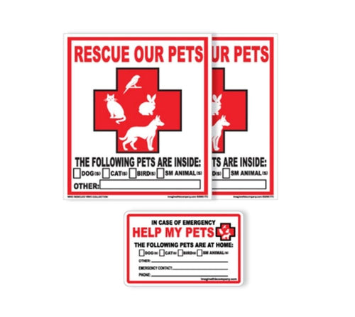 Rescue Our Pets Decals and Wallet Cards - SpoiledDogDesigns.com