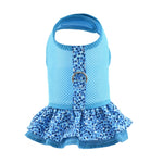 Aqua Air Mesh Ruffled Dog Vest Harness - SpoiledDogDesigns.com