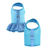 Aqua Air Mesh Ruffled Dog Vest Harness - SpoiledDogDesigns.com