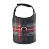 Black & Red Plaid Brushed Cotton Dog Cat Vest Harness - SpoiledDogDesigns.com