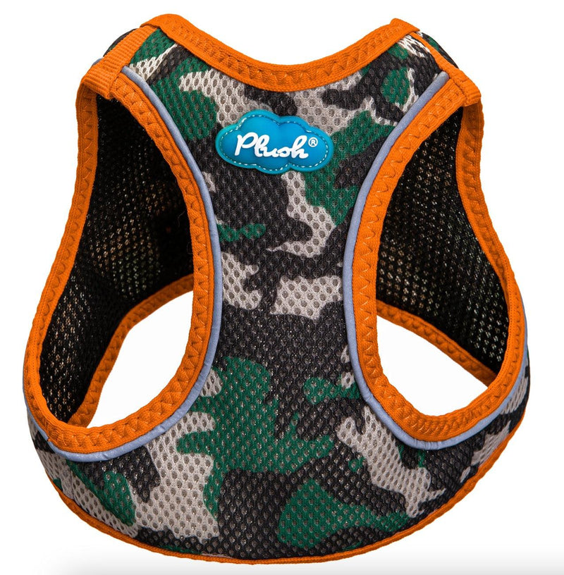 Camo Step In Air Mesh Dog Harnesses by Plush, Size 3XS - 2XL - SpoiledDogDesigns.com