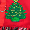 Christmas Tree Plaid Ruffled Dog Cat Vest Harness - SpoiledDogDesigns.com