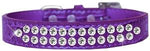 Double Row Crystal Pet Collar - SpoiledDogDesigns.com