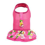 Fuchsia Hawaiian Ruffled Dog Harness - SpoiledDogDesigns.com