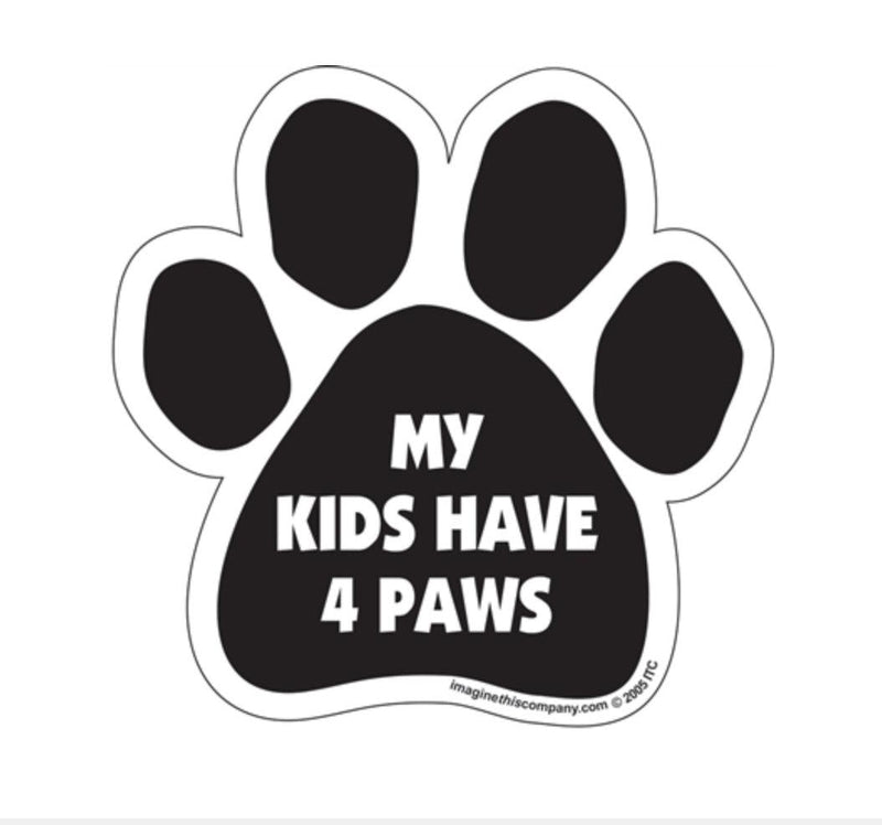 My Kids Have 4 Paws Car Magnets - SpoiledDogDesigns.com