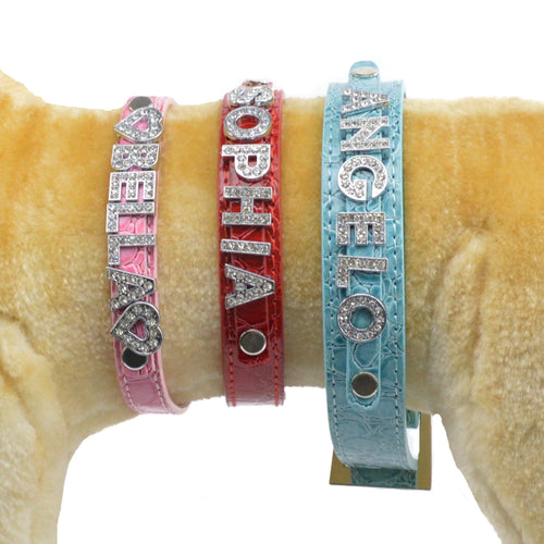 Personalized Custom Dog Cat Name Collar - SpoiledDogDesigns.com