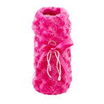 Pink Faux Fur Dog Harness Coat - SpoiledDogDesigns.com