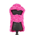 Pink Faux Fur Dog Harness Coat - SpoiledDogDesigns.com