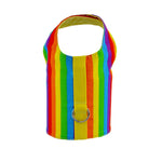 Rainbow Stripe Pride Dog Vest Harness - SpoiledDogDesigns.com