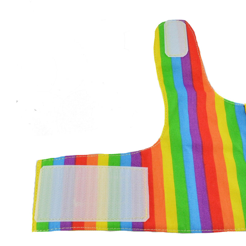 Rainbow Stripe Pride Dog Vest Harness - SpoiledDogDesigns.com