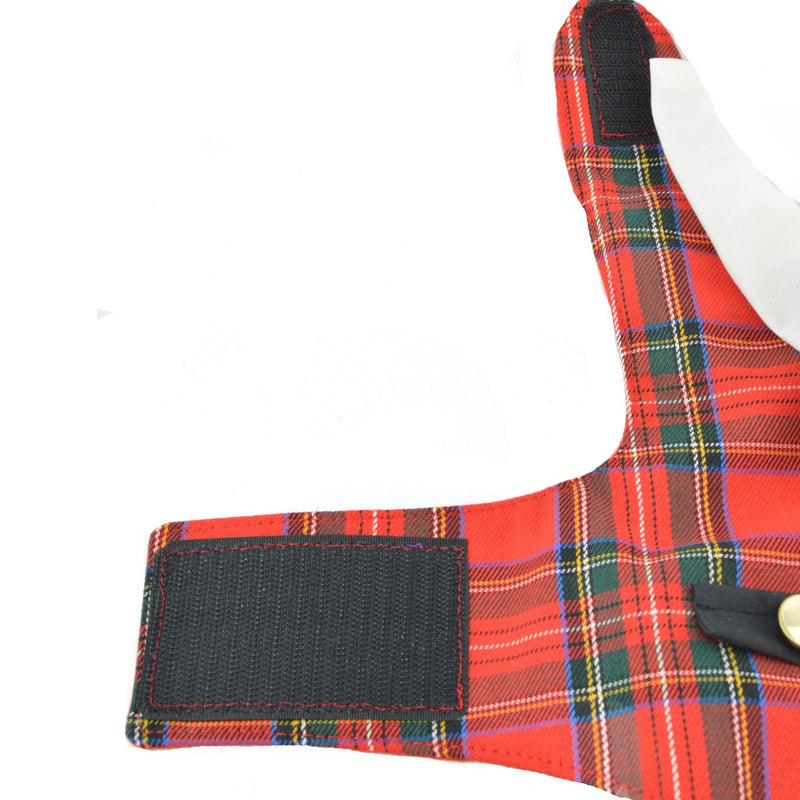 Red Tartan Plaid Boy Dog's Vest With Built In Harness - SpoiledDogDesigns.com