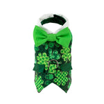 St. Patrick's Day Shamrock Boy's Vest Harness, XSmall - SpoiledDogDesigns.com