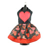 Valentine's Day Heart Harness Dog Dress - SpoiledDogDesigns.com