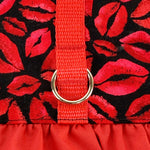 Valentine's Day Kisses Ruffled Harness - SpoiledDogDesigns.com